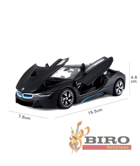 RS Mașină RASTAR Die cast 1:24 BMW i8, neagră, 60586